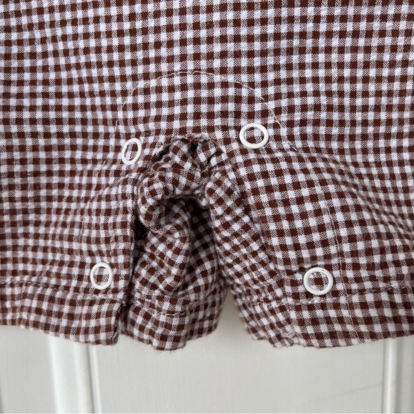 •Cre8ions• Gingham One Piece Lion Romper - Size 18 Months - Picture 5 of 9